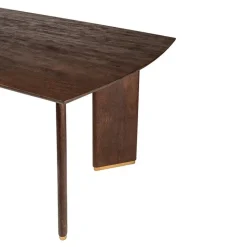 PTMD Eettafels|Lior Eettafel Bruin Goudpoot 200cm