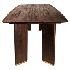 PTMD Eettafels|Lior Eettafel Bruin Goudpoot 200cm