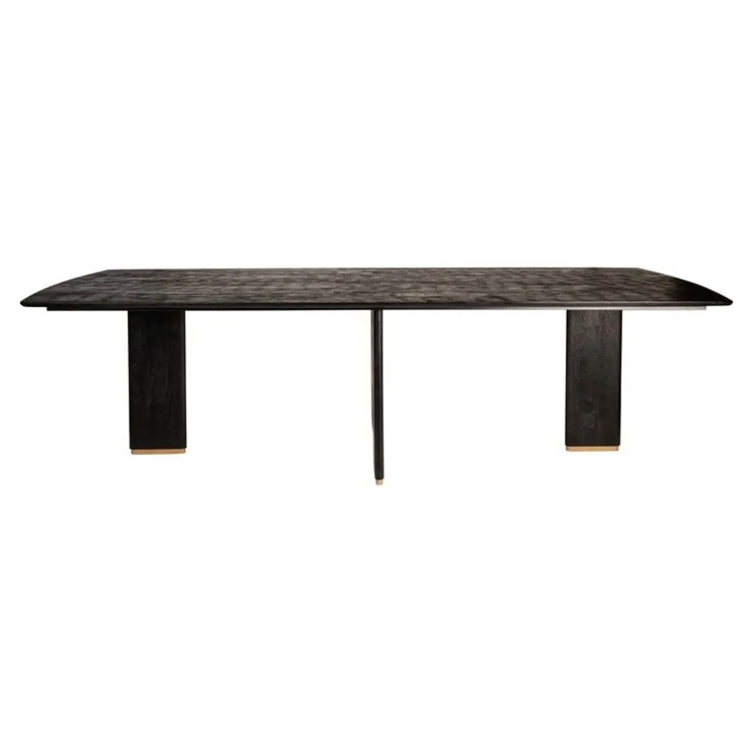 PTMD Eettafels|Lior Eettafel Zwart Goudpoot 240cm