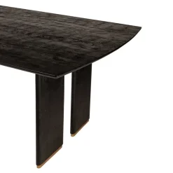 PTMD Eettafels|Lior Eettafel Zwart Goudpoot 280cm
