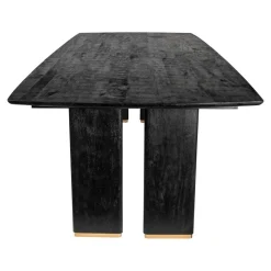 PTMD Eettafels|Lior Eettafel Zwart Goudpoot 280cm
