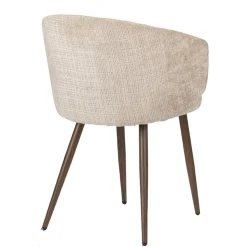 Pole to Pole Eetkamerstoelen|Lisa Eetkamerstoel Crème
