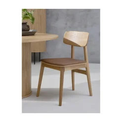 LykkeHome Eetkamerstoelen|Liva Eetkamerstoel tan PU