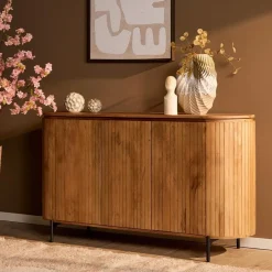 Furndea Dressoirs|Industriele Kasten|Livia Dressoir Naturel 165cm