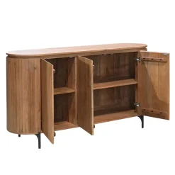 Furndea Dressoirs|Industriele Kasten|Livia Dressoir Naturel 165cm