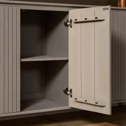 Furndea Dressoirs|Industriele Kasten|Livia Dressoir Taupe 210cm