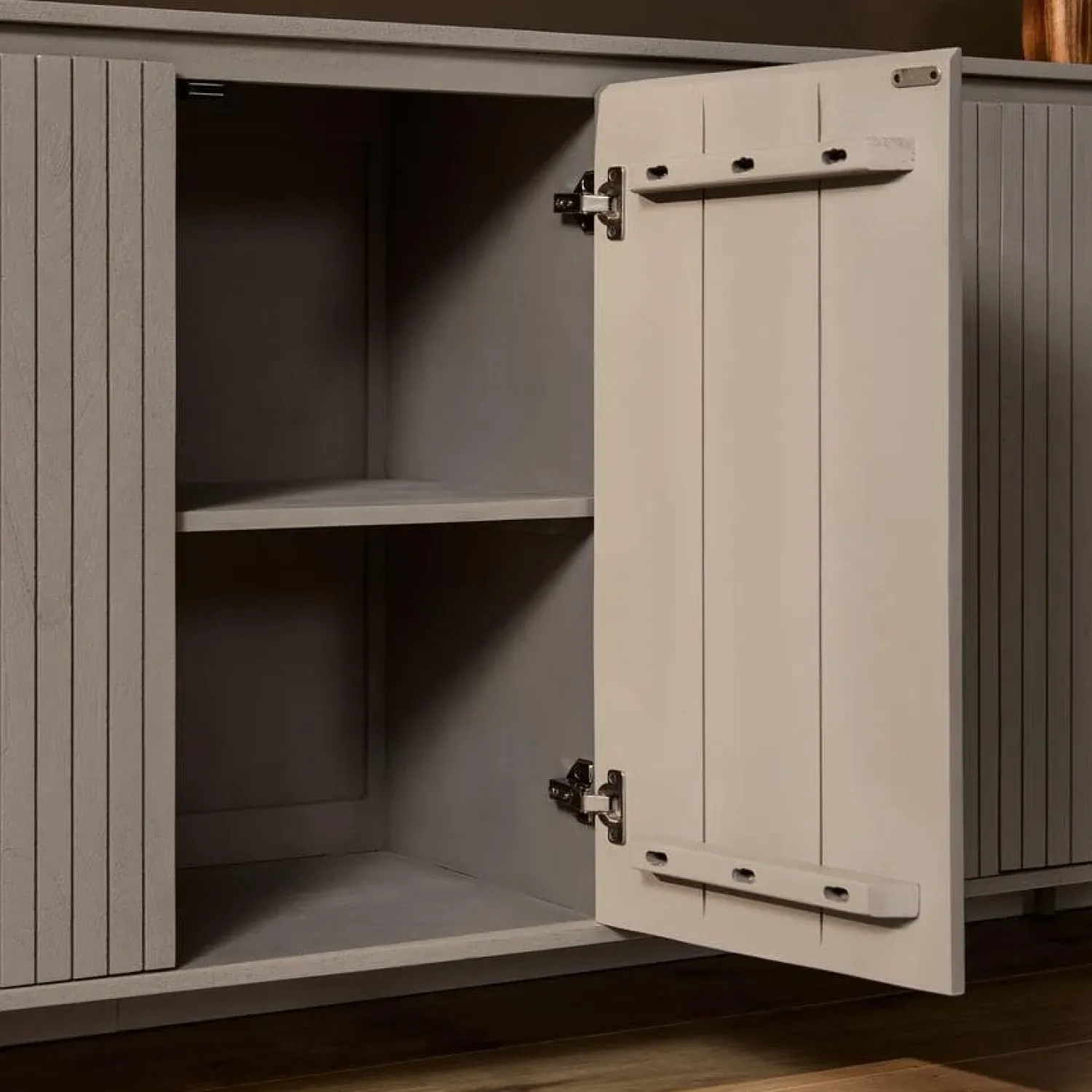 Furndea Dressoirs|Industriele Kasten|Livia Dressoir Taupe 210cm