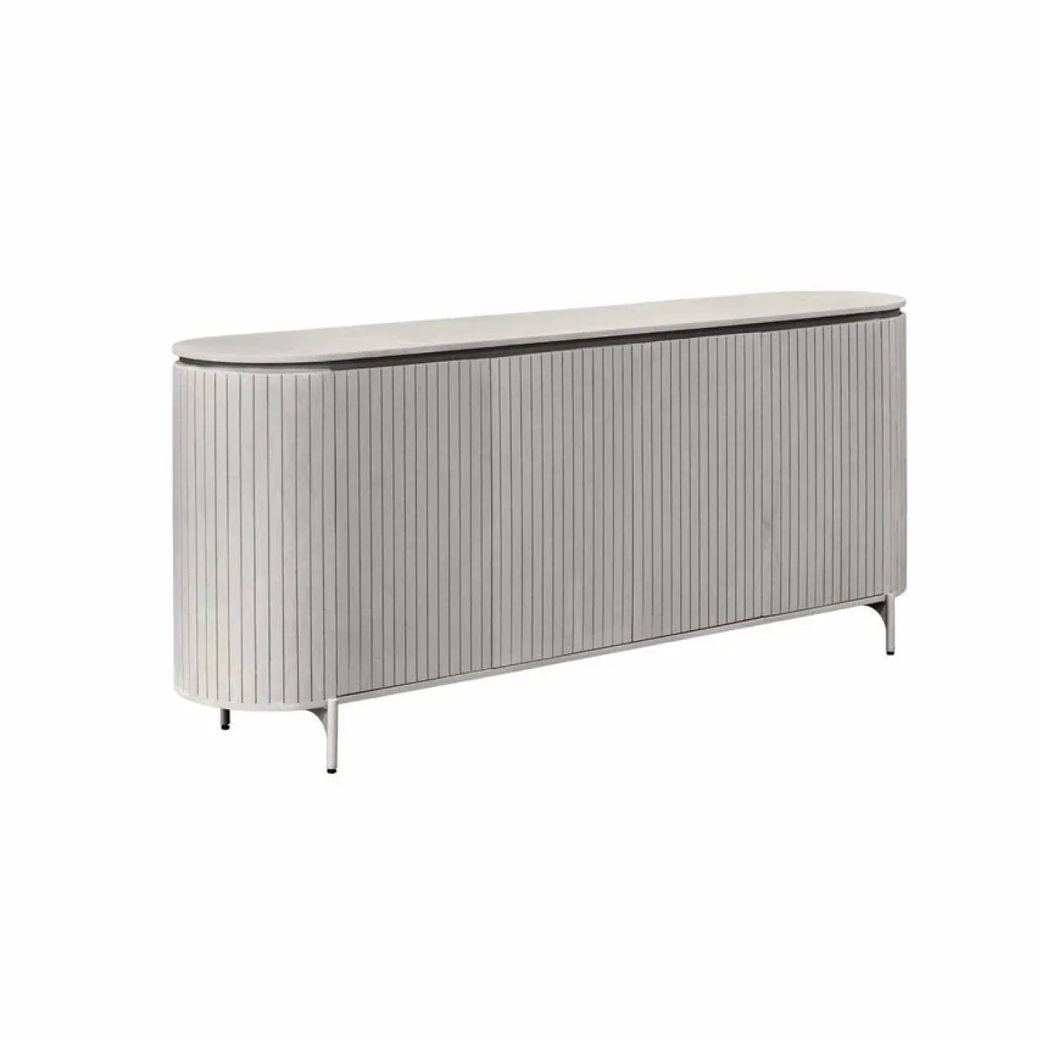 Furndea Dressoirs|Industriele Kasten|Livia Dressoir Taupe 210cm