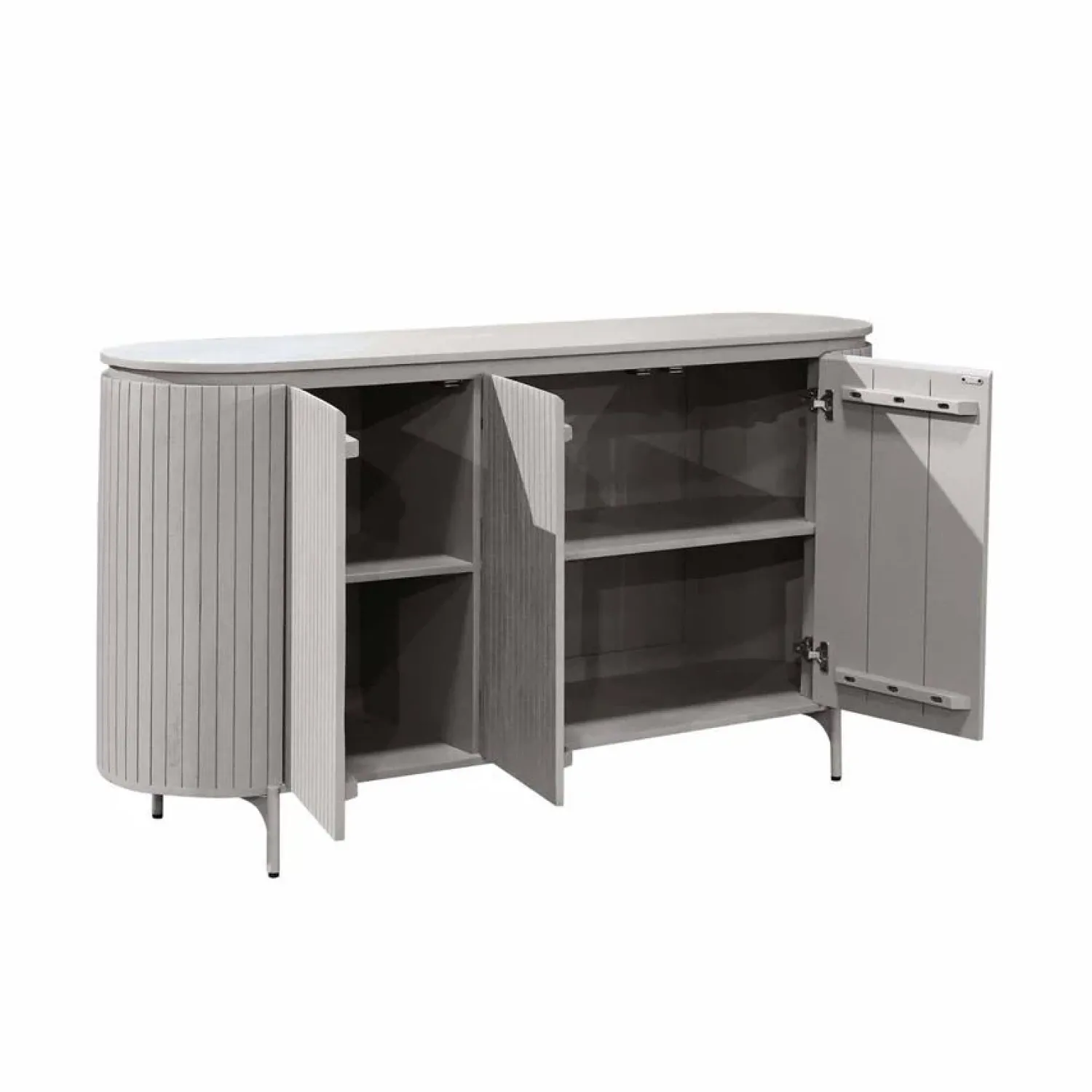 Furndea Dressoirs|Industriele Kasten|Livia Dressoir Taupe 165cm