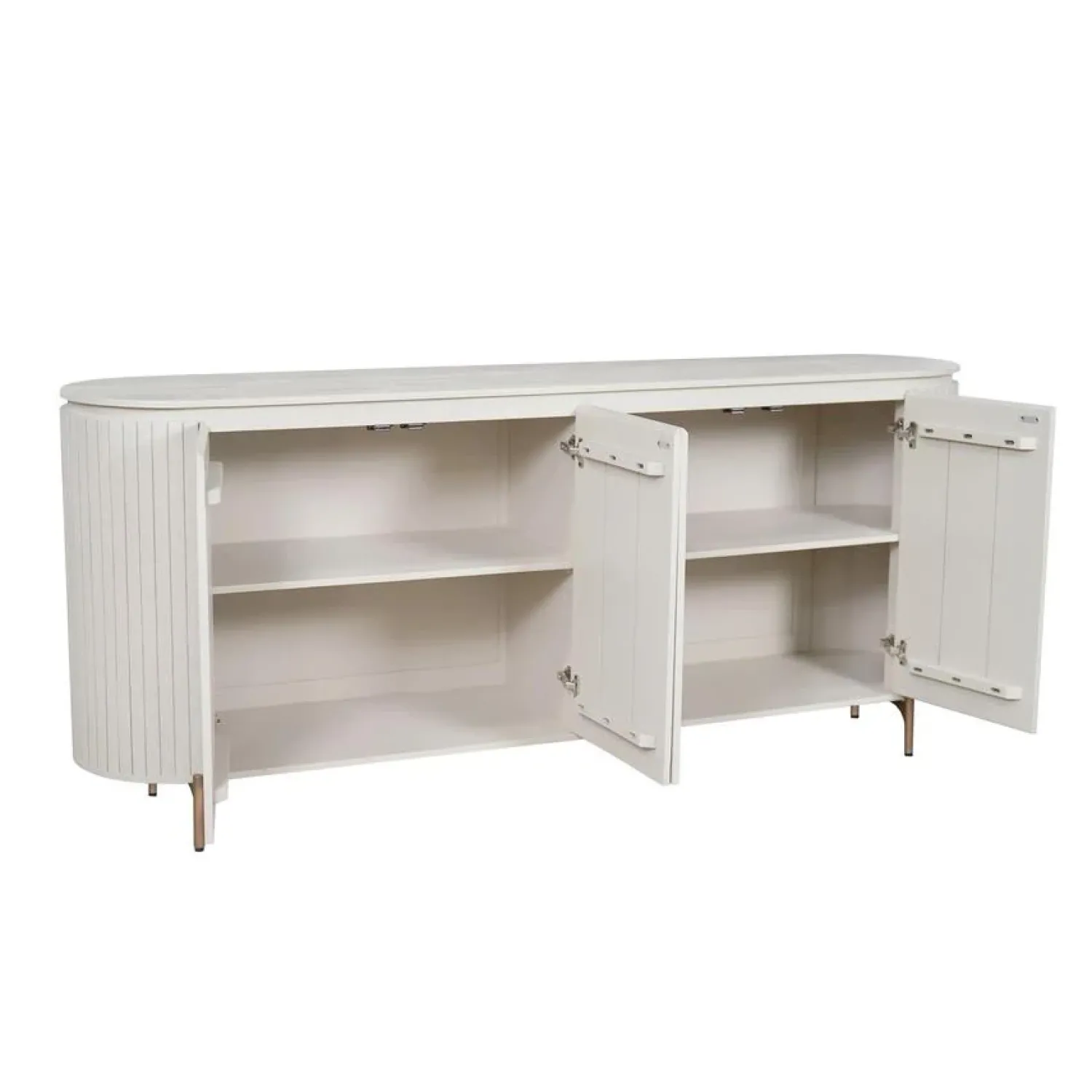 Furndea Dressoirs|Industriele Kasten|Livia Dressoir Zand 210cm