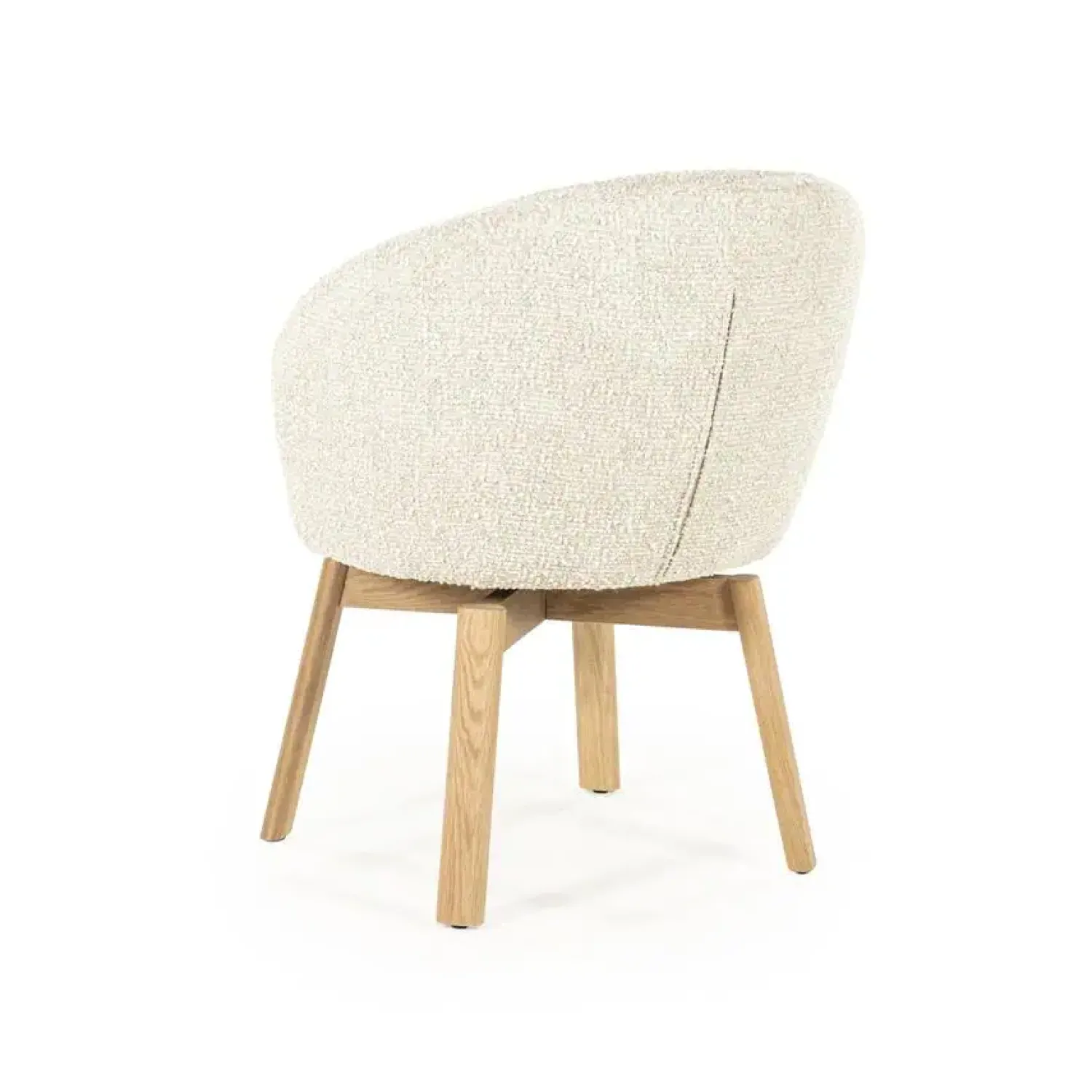 Eleonora Eetkamerstoelen|Livia Eetkamerstoel Beige stof