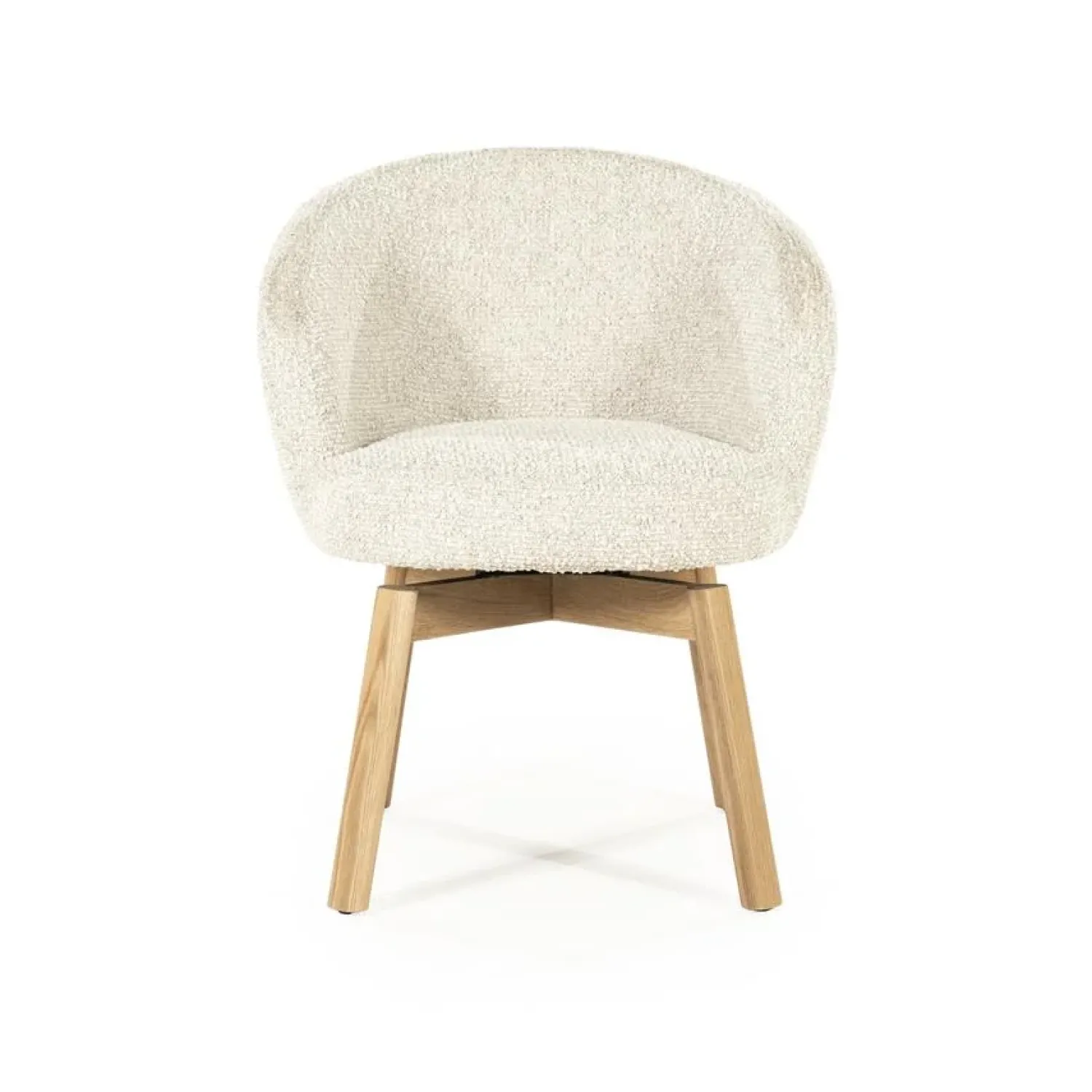 Eleonora Eetkamerstoelen|Livia Eetkamerstoel Beige stof