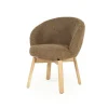 Eleonora Eetkamerstoelen|Livia Eetkamerstoel Bruin stof