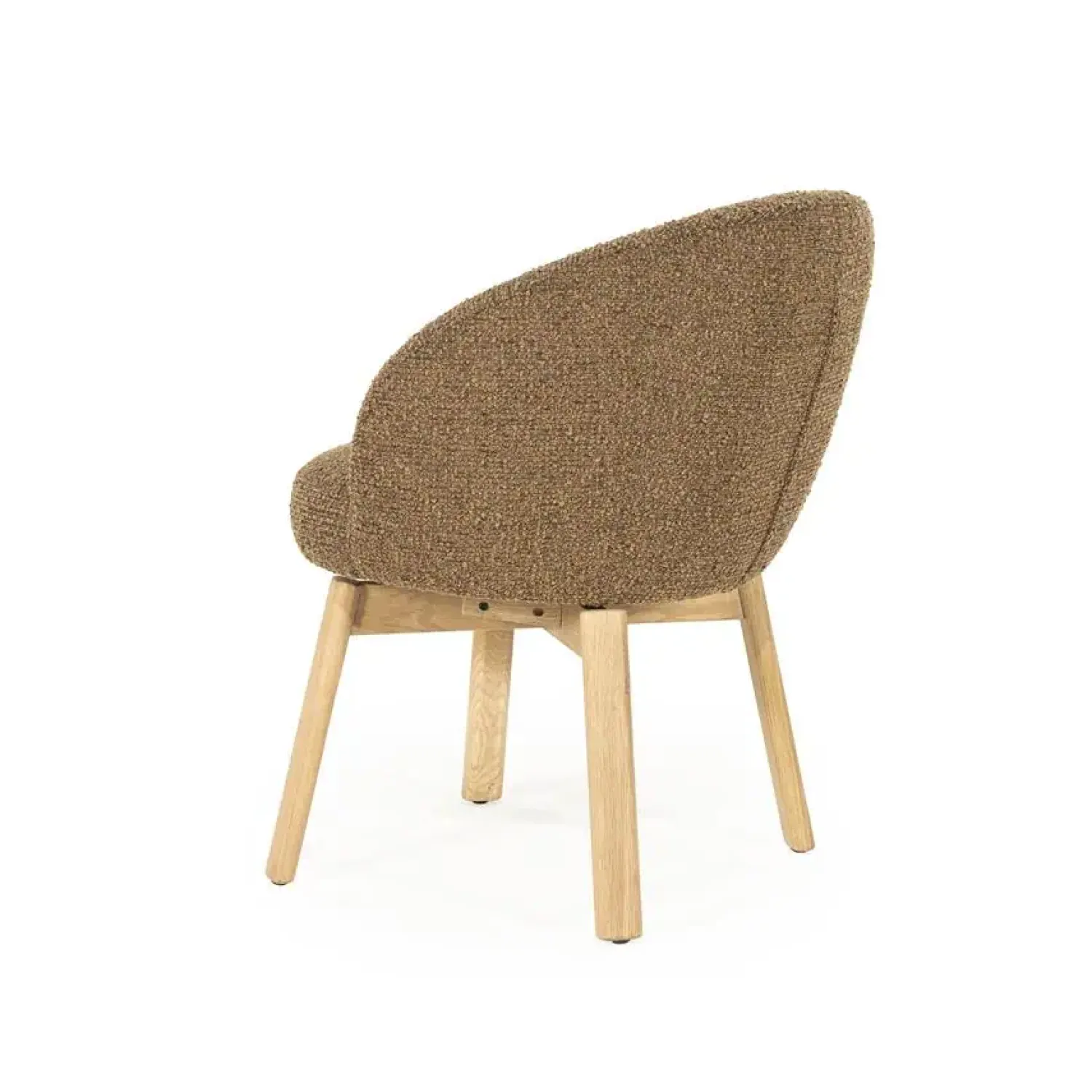 Eleonora Eetkamerstoelen|Livia Eetkamerstoel Bruin stof