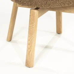 Eleonora Eetkamerstoelen|Livia Eetkamerstoel Bruin stof