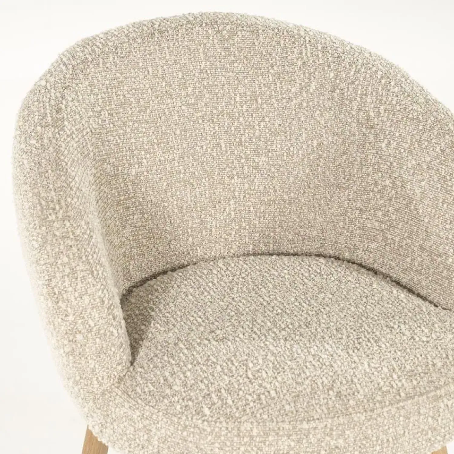 Eleonora Eetkamerstoelen|Livia Eetkamerstoel Taupe stof