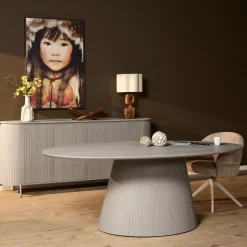 Furndea Eettafels|Livia Eettafel Ovaal Taupe 240cm