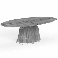 Furndea Eettafels|Livia Eettafel Ovaal Taupe 240cm