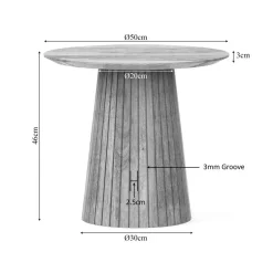 Furndea Salontafels|Livia Salontafel Rond Naturel 50cm