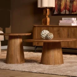 Furndea Salontafels|Livia Salontafel Rond Naturel 80cm