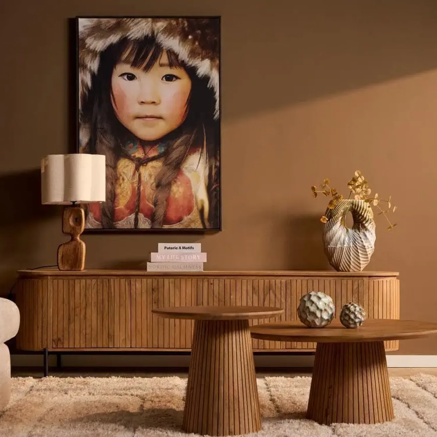Furndea Salontafels|Livia Salontafel Rond Naturel 80cm