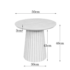 Furndea Salontafels|Livia Salontafel Rond Zand 50cm