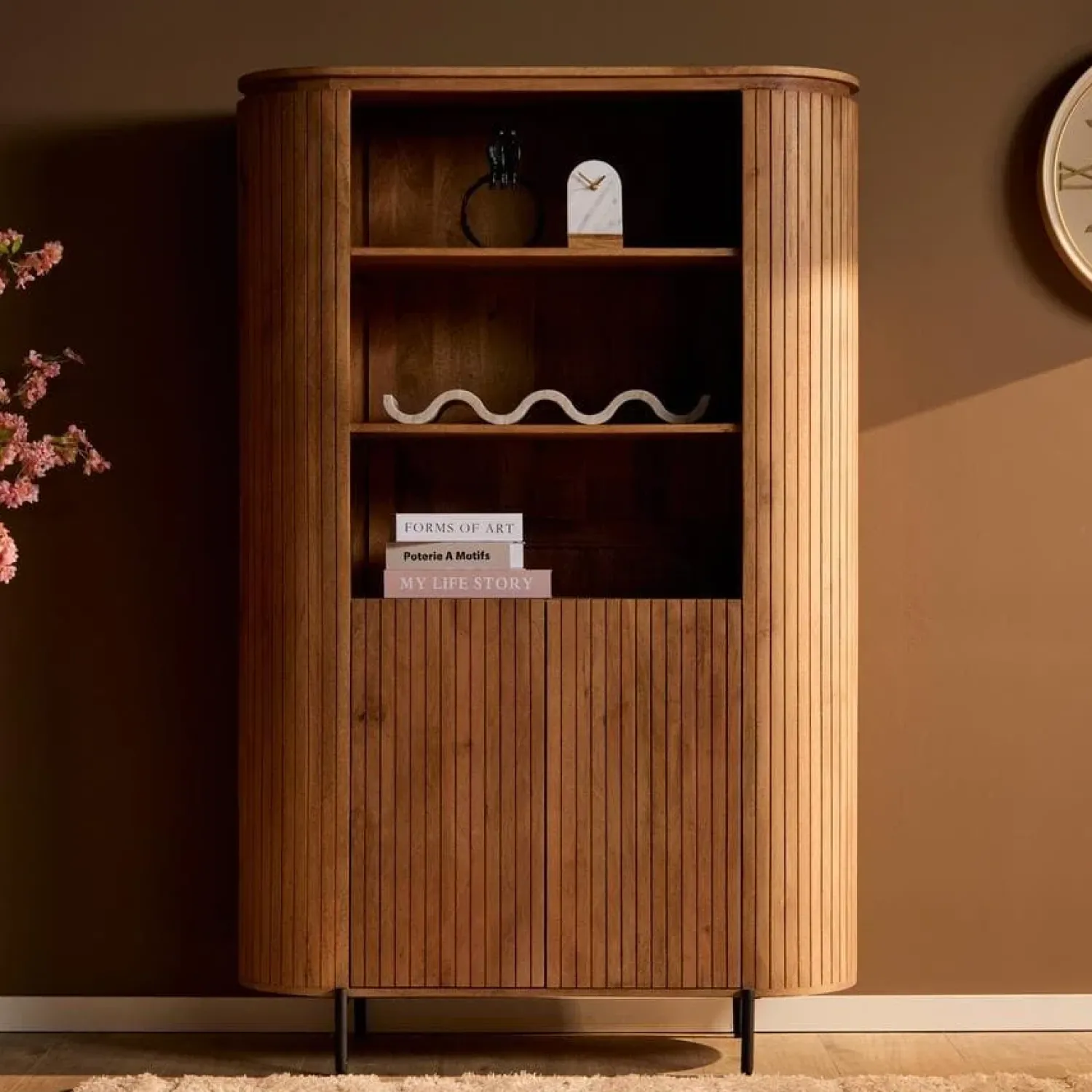 Furndea Wandkasten|Industriele Kasten|Livia Wandkast Naturel 115cm
