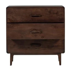 WOOOD Ladenkasten|Industriele Kasten|Liya Ladekast mangohout donkerbruin 90cm
