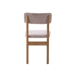 LykkeHome Eetkamerstoelen|Lize Eetkamerstoel zand met naturel poot