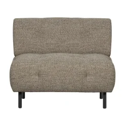 WOOOD Fauteuils|Lloyd Fauteuil grof geweven bruin melange