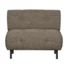 WOOOD Fauteuils|Lloyd Fauteuil grof geweven donkerbruin melange