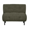 WOOOD Fauteuils|Lloyd Fauteuil grof geweven groen melange