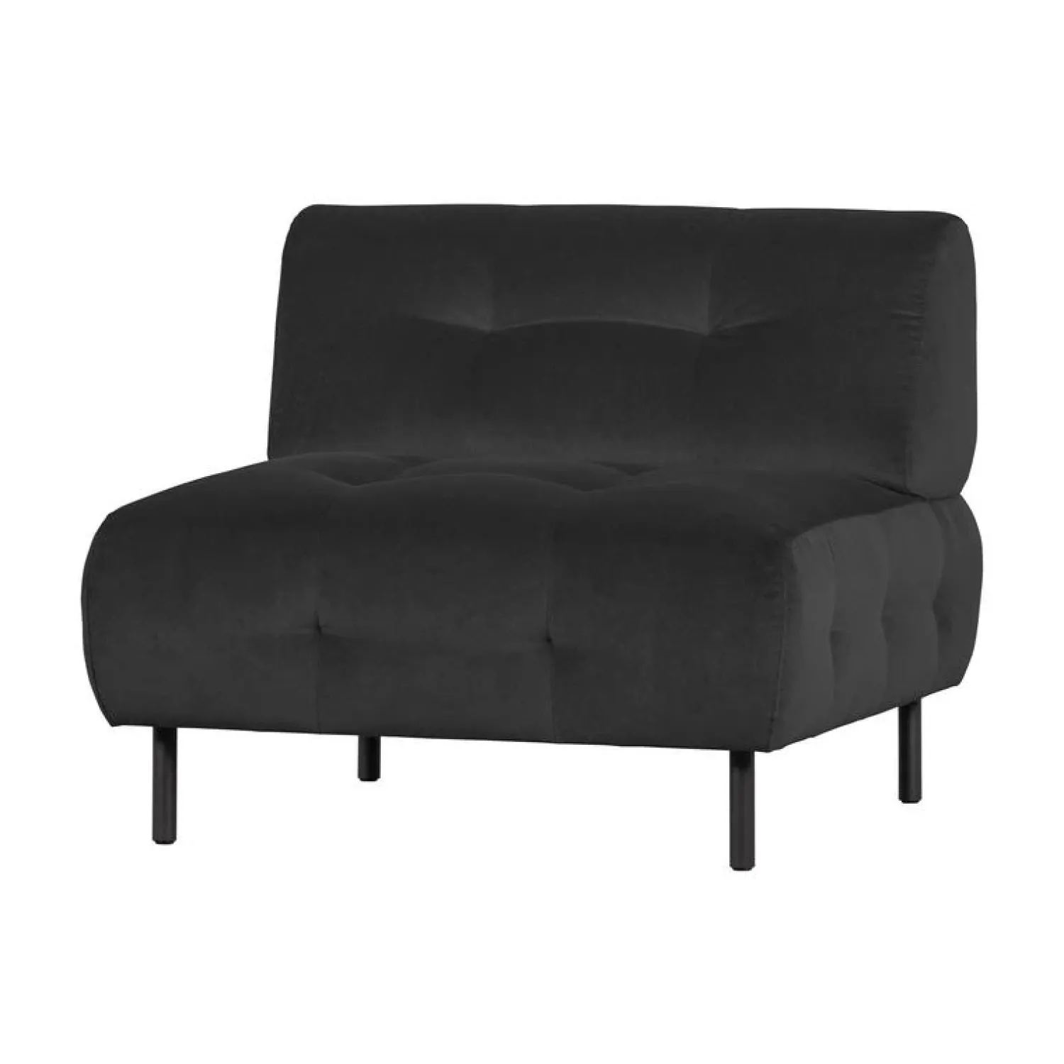 WOOOD Fauteuils|Lloyd Fauteuil velvet cast iron