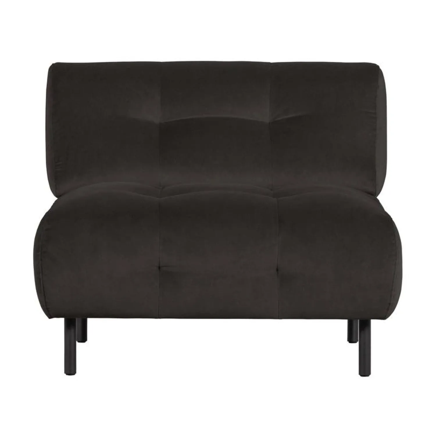WOOOD Fauteuils|Lloyd Fauteuil velvet cast iron