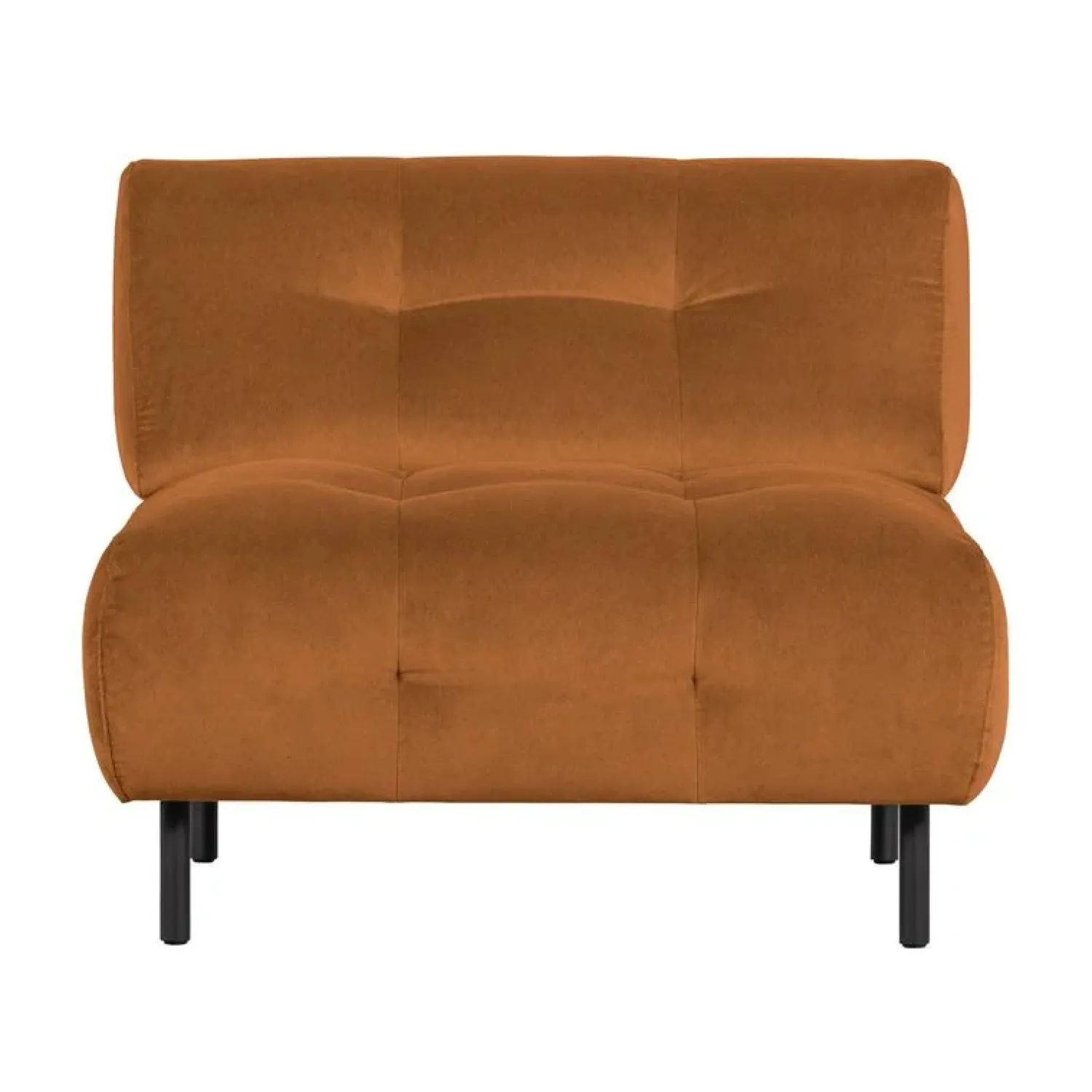 WOOOD Fauteuils|Lloyd Fauteuil velvet kaneel