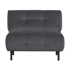 WOOOD Fauteuils|Lloyd Fauteuil velvet wolk