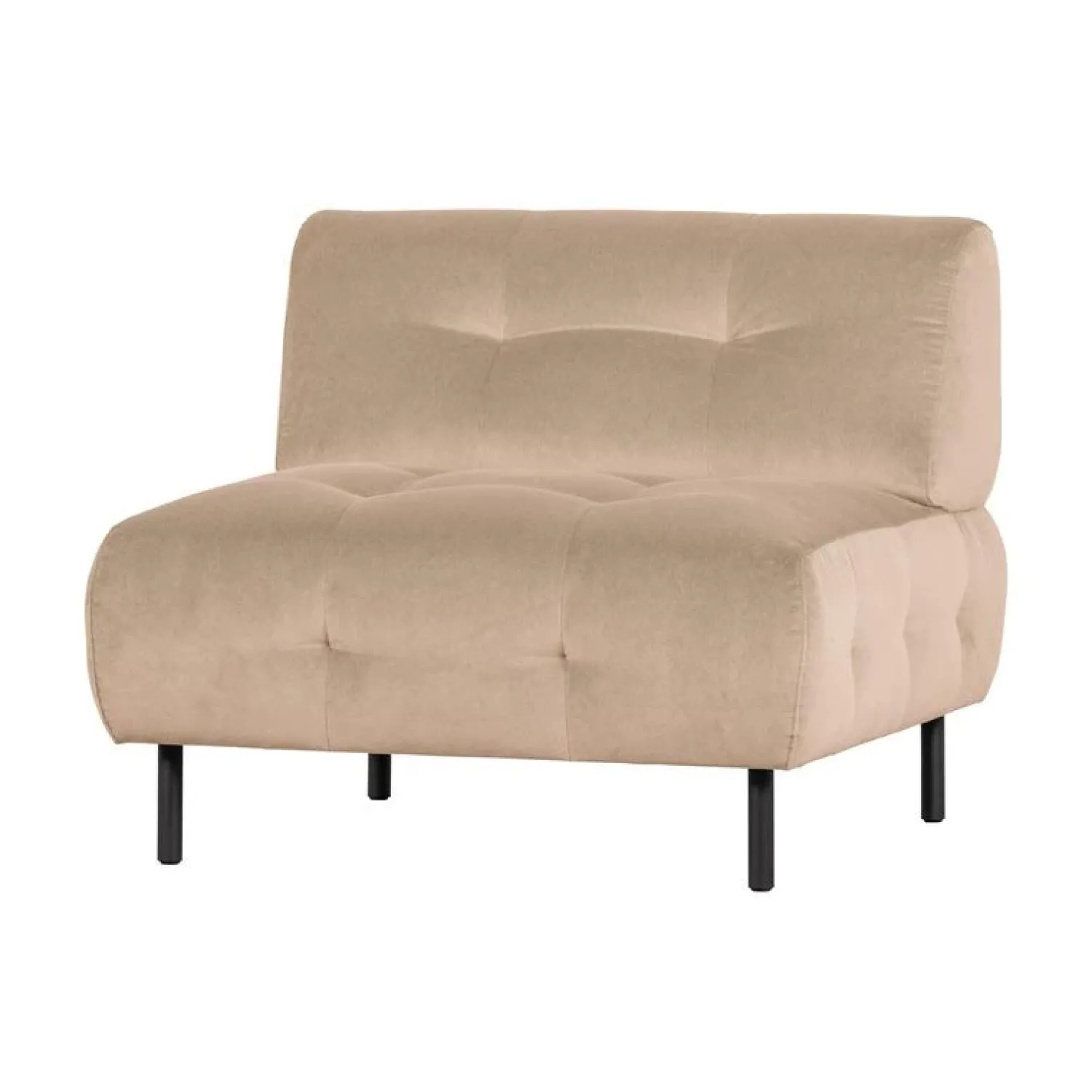 WOOOD Fauteuils|Lloyd Fauteuil velvet zeezout
