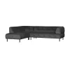 WOOOD Hoekbanken|Lloyd Hoekbank links velvet cast iron