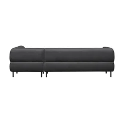 WOOOD Hoekbanken|Lloyd Hoekbank rechts velvet cast iron