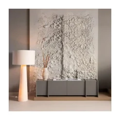 WOOOD Vloerlampen|Loft 2-lichts Vloerlamp XXL Bouclé