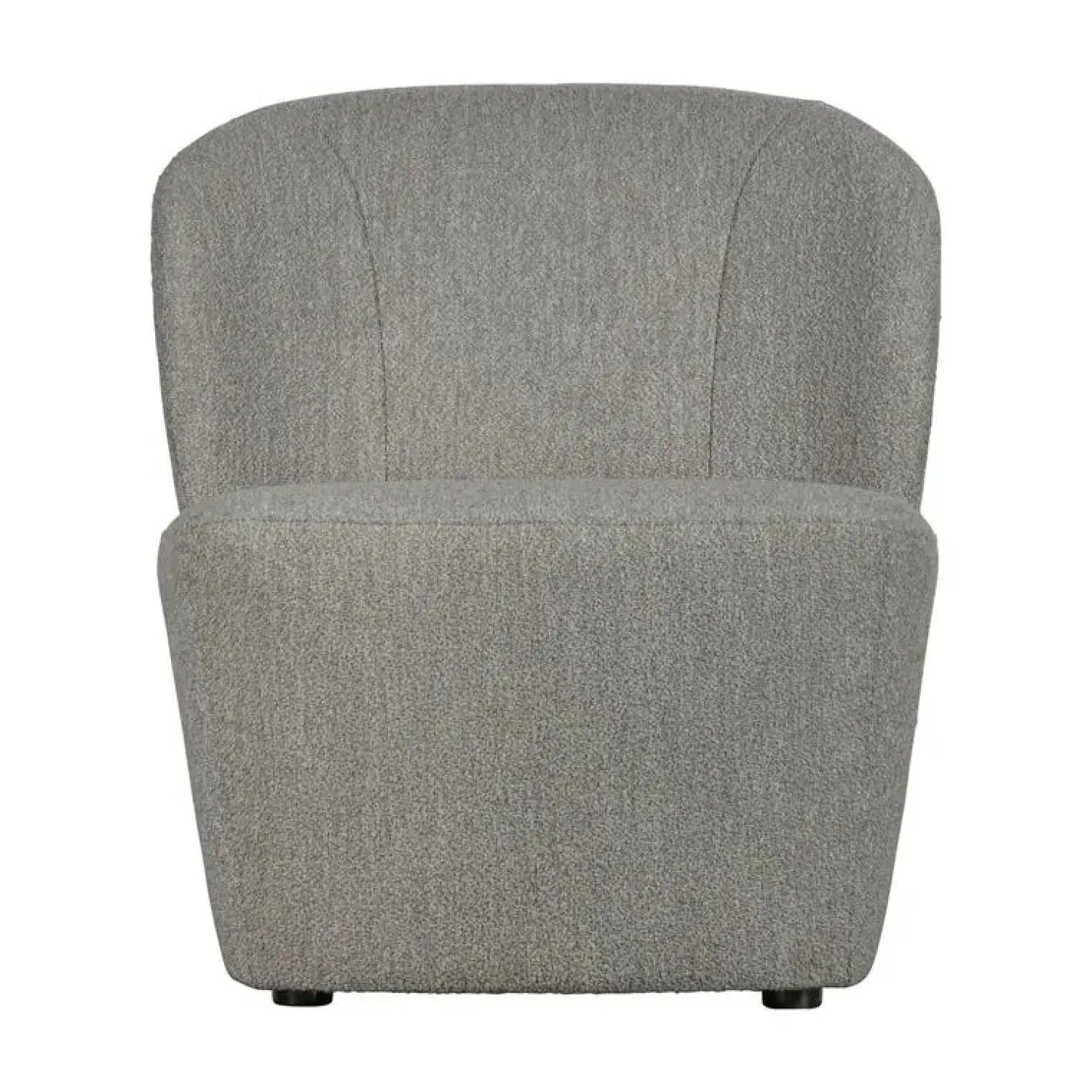 vtwonen Fauteuils|Lofty Fauteuil bouclé grijs