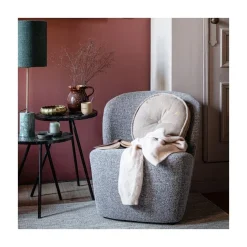 vtwonen Fauteuils|Lofty Fauteuil melange grijs