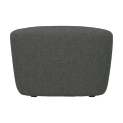 vtwonen Hockers|Lofty Hocker bouclé staalgrijs