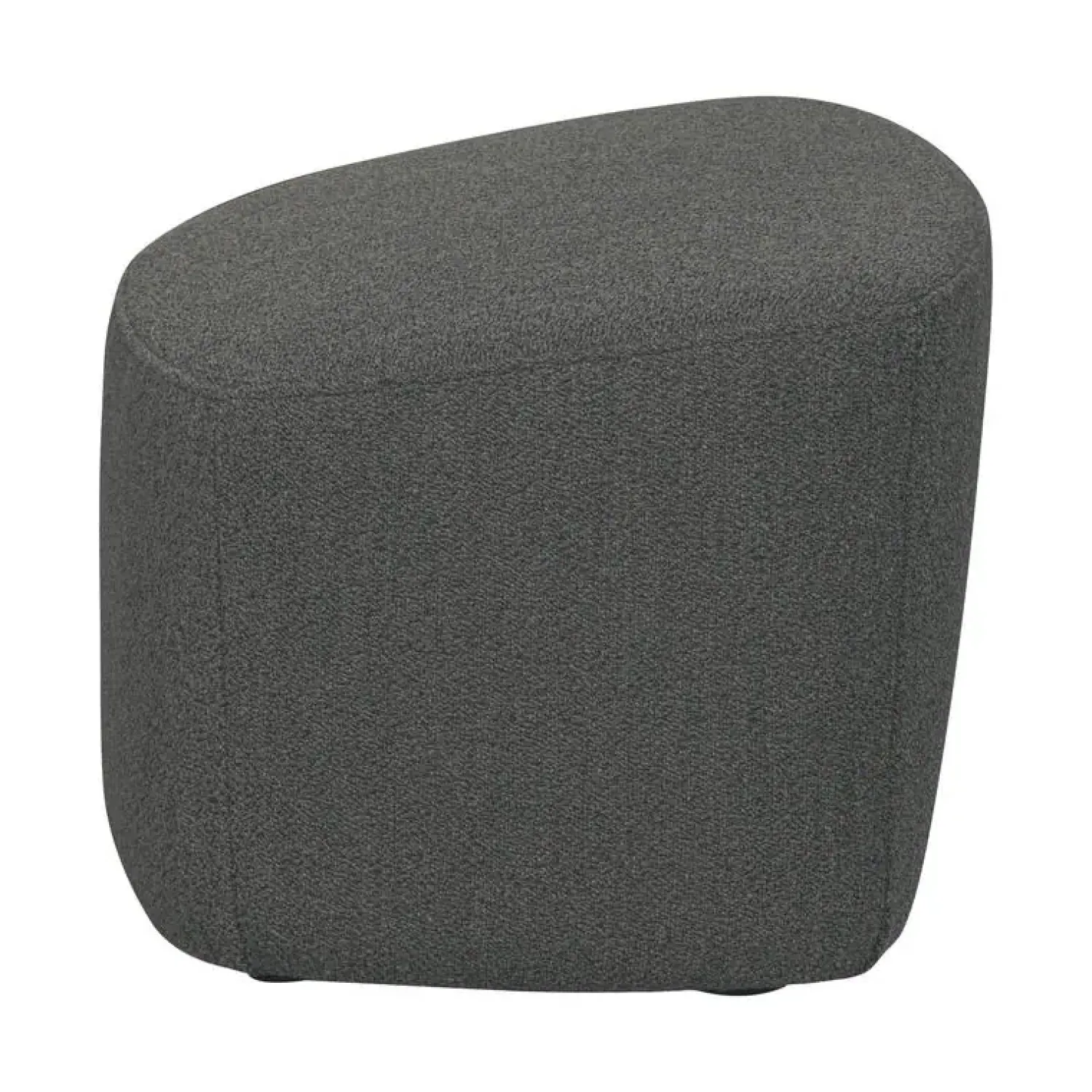 vtwonen Hockers|Lofty Hocker bouclé staalgrijs