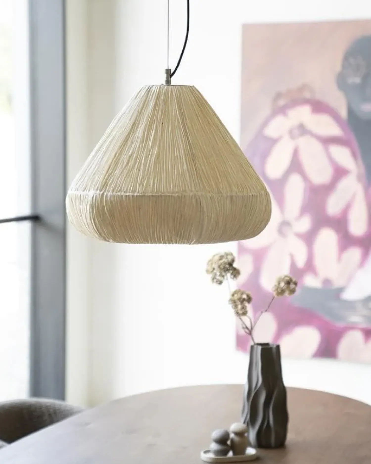 By Boo Hanglampen|Lokta 1-lichts Hanglamp mushroom Creme