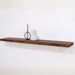 Vane Living Wandplanken|Wandrekken|Londo Wandplank zwevend Walnoot Mangohout 140cm