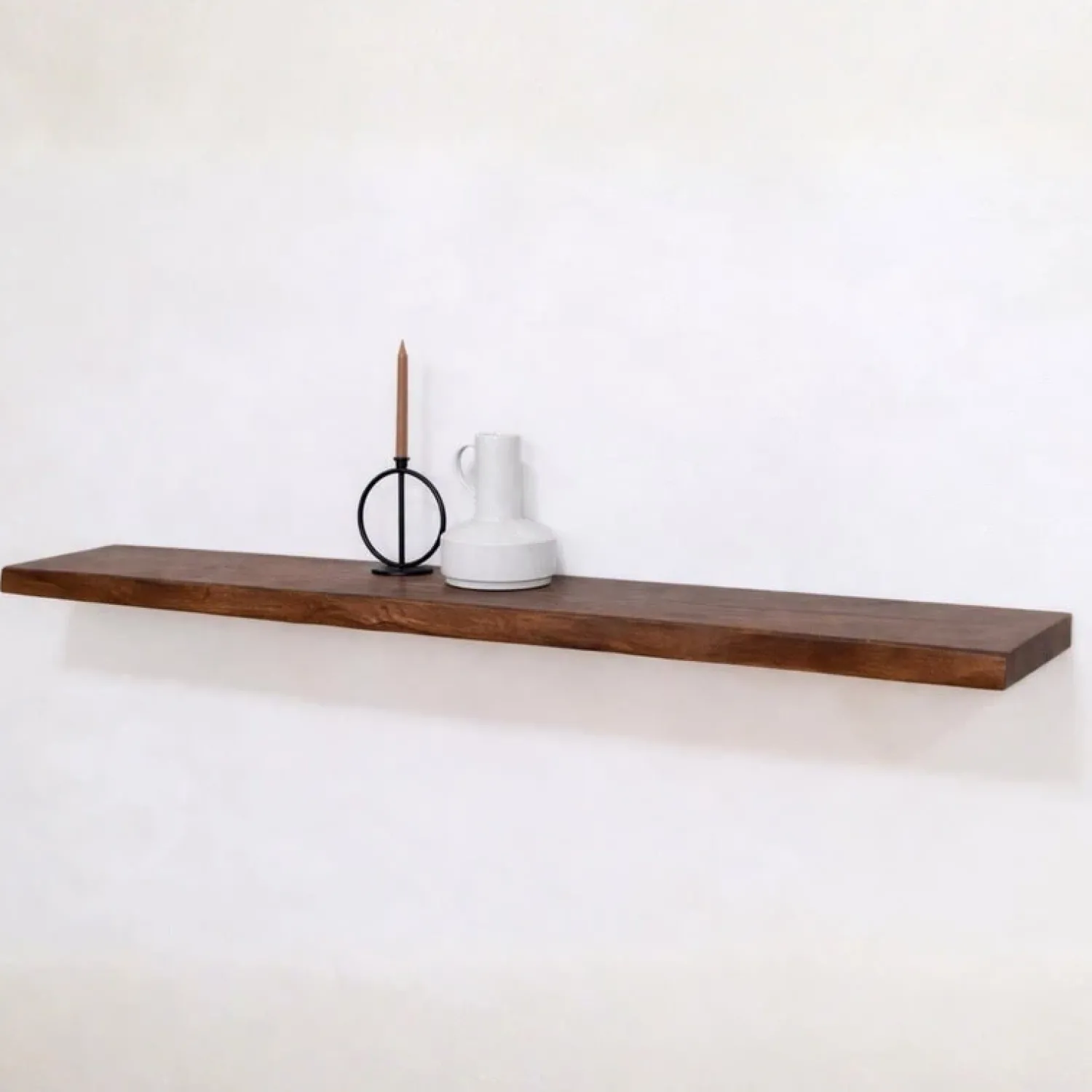 Vane Living Wandplanken|Wandrekken|Londo Wandplank zwevend Walnoot Mangohout 140cm