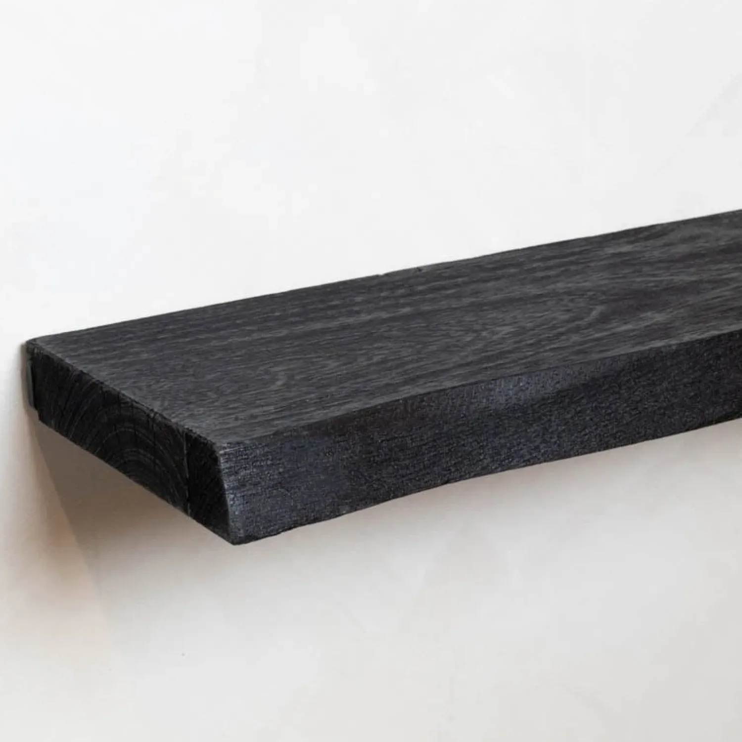 Cavetown Wandplanken|Wandrekken|Londo wandplank zwevend Zwart Mangohout 40cm