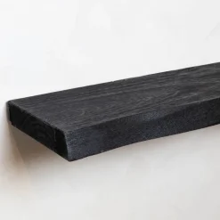 Cavetown Wandplanken|Wandrekken|Londo wandplank zwevend Zwart Mangohout 100cm