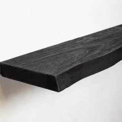 Cavetown Wandplanken|Wandrekken|Londo wandplank zwevend Zwart Mangohout 60cm